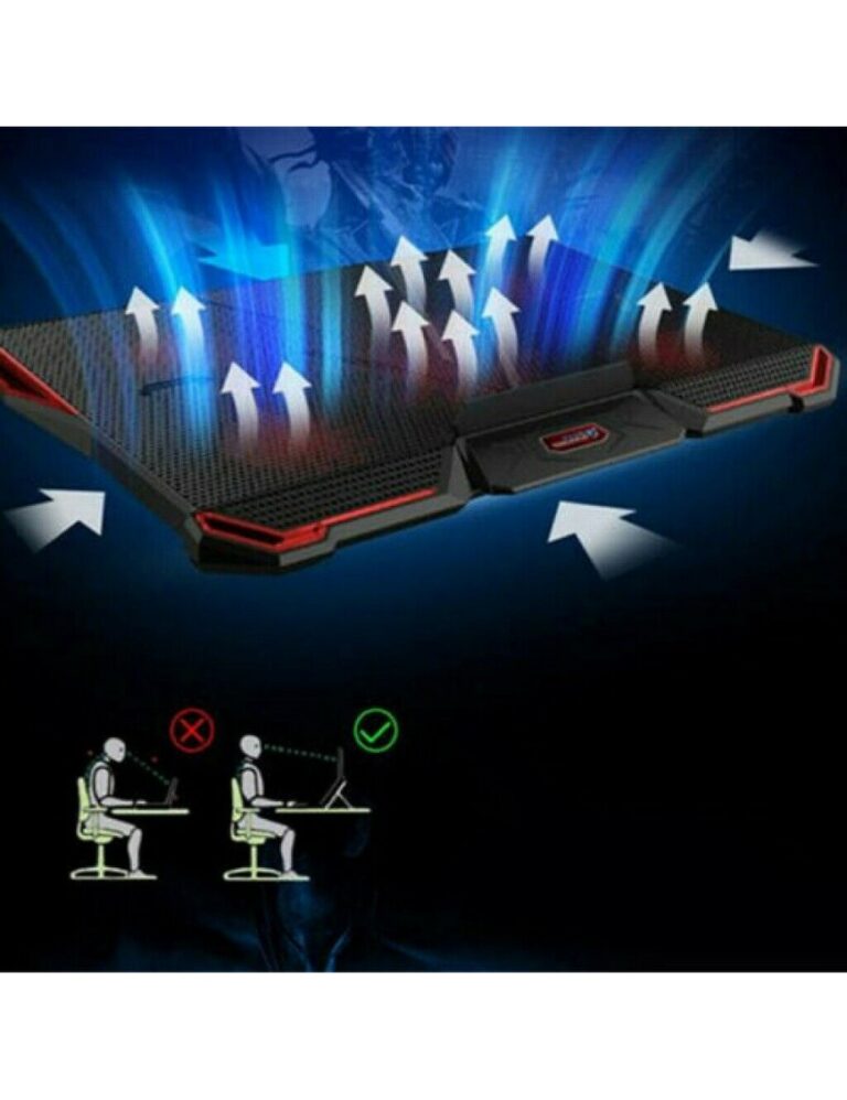 GIGAMAX D88PLUS 1117 Inch Laptop Cooling Pad 5 Fans Gaming Notebook