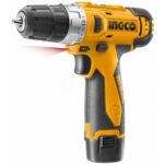 INGCO 12V 20NM Cordless Lithium-Ion Drill With 2pcs Li-Ion Battery And 2pcs Cr-V 50mm Bits CDLI228120-2