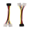 Power Cable SATA 15Pin Male To 2 IDE 4Pin Female