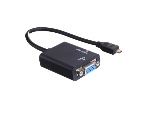 Convert HDMI Male To VGA Female + 3.5mm Audio, 1080p