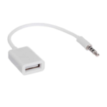Audio Cable  3.5mm Male To USB2.0 Female, White