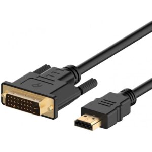 HDMI To DVI Cable, CL3 Rated High Speed Bi-Directional, 6 Feet, Black