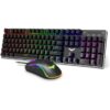 Mechanical Gaming Keyboard And Mouse Combo Blue Switch 104 Keys