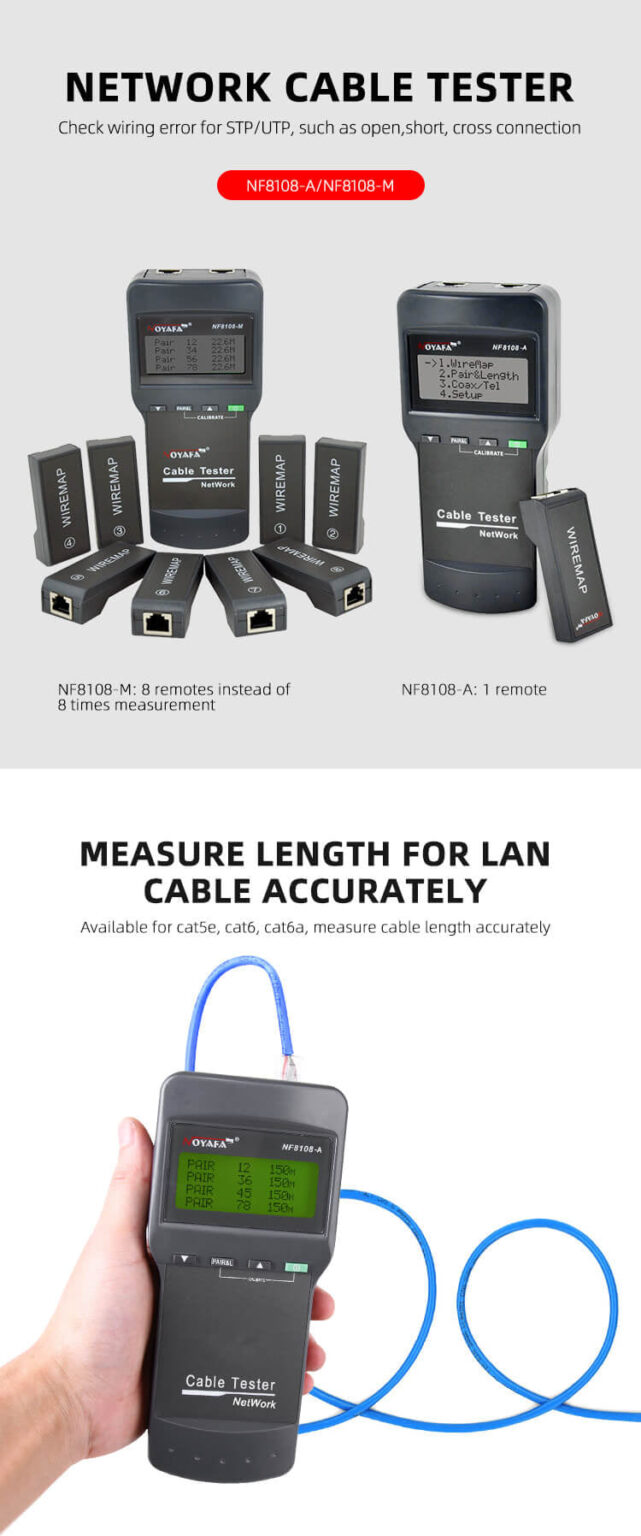 Network Cable Tester NF8108 Alasad Store