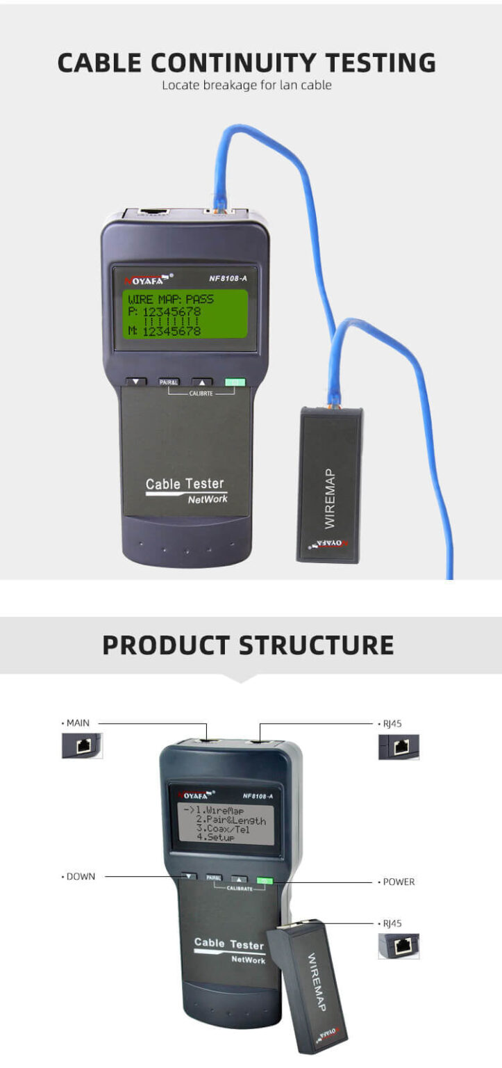 Network Cable Tester NF8108 Alasad Store