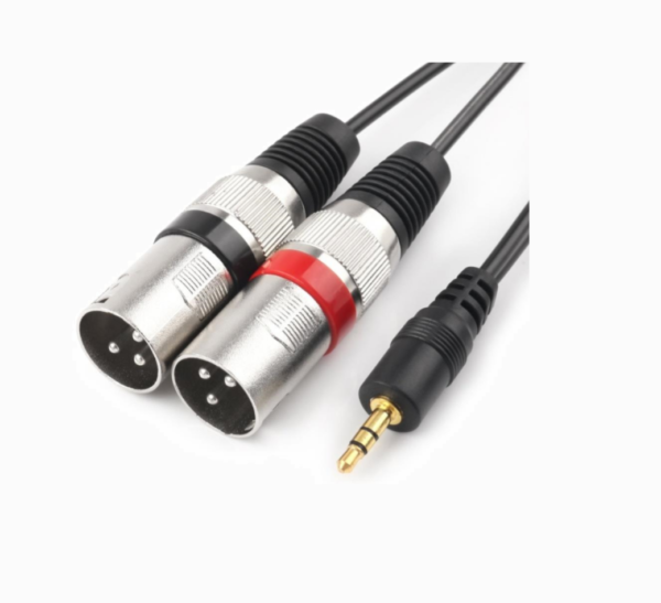 Audio Cable 3.5mm Male To 2 XLR Male
