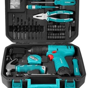 Drill Lithium-Ion Total Tools Combo With Set 81 Pcs 12V - THKTHP10812A