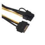 15 Pin To 8 Pin 6+2 Pin PCI-E PCI Express Videos Cards Powers Cables Adapter