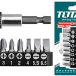 TOTAL 9PCS Screwdriver Bits Set TACSD3091
