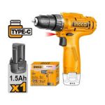 Ingco CDLI12428 Lithium-ion Cordless Drill 12 Volt