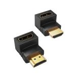90 Degree Angle HDMI Cable Extend Adapter Converter, HDMI female to HDMI male, HD 1080P