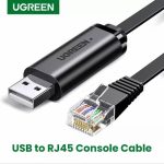 UGREEN USB 2.0 to RJ45 Console Cable 1.5M Black (50773