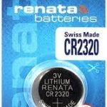 renata CR2320 Cell Coin Button Lithium Battery 3V