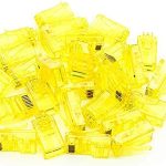 RJ45 Connector Cat6 Crimp Modular Connector (100) Pack Ethernet Network