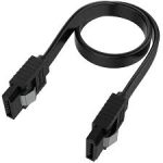 915 Generation 40cm SATA Data Cable 6.0Gbps Black Both Ends Plug in SATA