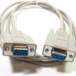 RS232 9 Pin Serial Cable 9 Pin Straight (White, 1.5m) Female to Female