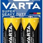 Varta Super Heavy Duty D R20p Zinc Carbon Batteries | 2 Pack