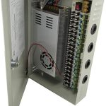 "12V 10A 9-Port Power Supply Box – Switch Mode Adapter for CCTV and Electronics"