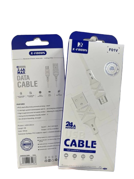 x-focus cable mobile micro f01v 2.4a 1 meters