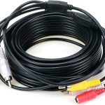 2RCA + Power Audio Video Extension Cable Wire For Security Camera 40CM