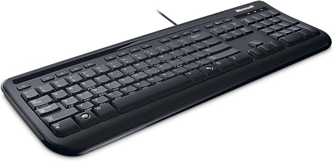 Microsoft 400 Wired Desktop Keyboard UK Layout (Professional Packaging) - Black - Image 2