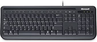 Microsoft 400 Wired Desktop Keyboard UK Layout (Professional Packaging) - Black