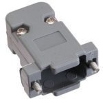 Grey D-Sub DB9 -RS232 9Pin Plastic Hood Cover for 9 Pin