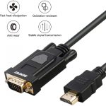 HDMI to VGA Converter with Power and Audio Output - Black