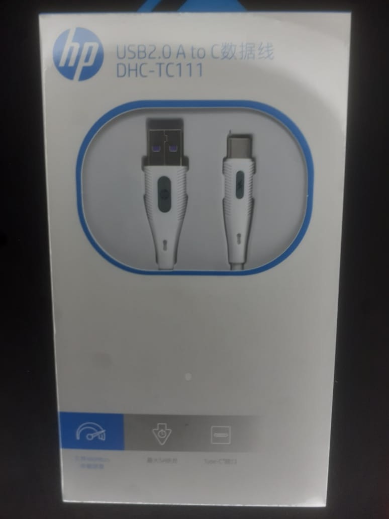 HP DHC-TC111: 1 METER USB 2.0 to Type-C Cable Charger