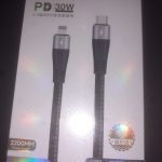 "VK-122P USB Type-C to Lightning Charging and Data Cable, 2.2 Meters - VK & KOYIN"