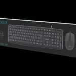 "HOOD KM 200USB Wired Keyboard and Mouse Combo - Compact, Durable, and Reliable Input Solution"