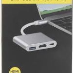 USB C to HDMI Multiport Adapter,3-in-1 Type-C Hub with Thunderbolt 3 to HDMI 4K Output/USB 3.0 Port/PD Quick Charging Port,Android Digital AV Adapter for MacBook Pro,MacBook Air,Projector,Mon