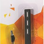 3 Ports USB Hub 2.0 Hi-Speed H-28664 Compatible windows/mac - Black