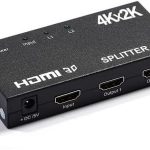 HDMI Splitter 1in2-Out, Support 4k x 2k 3D Full HD 1080P