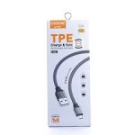LDNIO LS441 Mobile Phone Cables 2.4A Fast Charging Type-C USB Cable 1M - Grey
