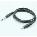 3.5mm Male Jack To mono stereo 6.35mm Male Audio Aux Cable Adapter Jack Double Extension Cable 1 meters