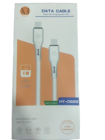 g-max hy-c629 type-c to type-c 1 meters data transmission + fast charging in seconds