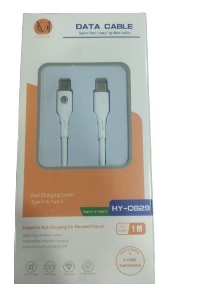 g-max hy-c629 type-c to type-c 1 meters data transmission + fast charging in seconds - Image 2