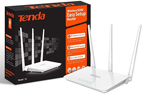 tenda wireless n300 easy setup router f3