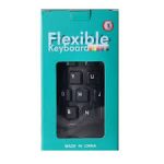 Crystal 85 Keys English Arabic USB Waterproof Flexible Foldable Silicone Gel Keyboard Soft Rubber Keycaps for Computer Laptop PC