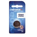 Renata CR2032 Lithium Coin Battery 3V Blister Card Packaged