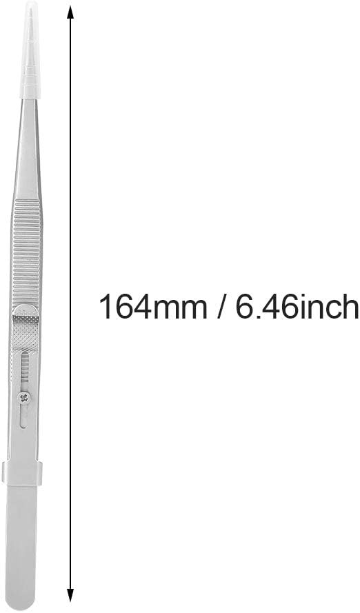 M&R Tweezers V-16AS Stainless Steel Tweezers With Lock Portable ELECTRONICS Making Tool Anti Slip - Image 3