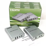 HDMI Extender 60m with KVM Audio Output IR Control Support USB Mouse and Keyboard Extension Over cat5e cat6 Cable, 60M HDMI KVM Extender Video Resolution up to 1080p-TD-459H.