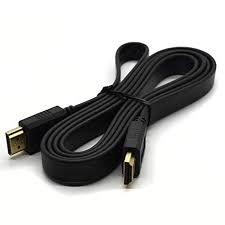 High Speed HDMI HD Flat Cable Black 2.80 meters