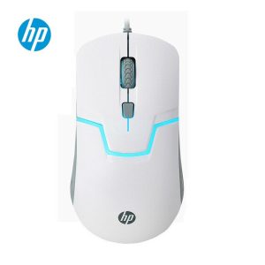 HP M100 Wired Optical USB Black/White Mouse 1600DPI Connect Light