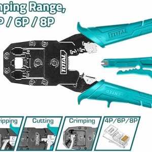 Total TMPC4468P Standard Connection Crimper, 8-Inch Size