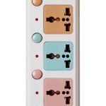 Power Strip FORA 604 4 Port With 4 Keys - 10 Amps -3 Meters