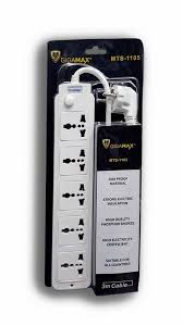 Gigamax MTS-1105 Power Strip, 5 Sockets - 2500 Watts