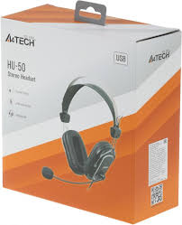 A4TECH U-50 Chatting Headset – Noise Cancelling USB Mic for Work & Gaming