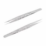 m&R -SS-SA Fine Point Stainless Steel Antimagnetic Professional Precision Multifunction Tweezers